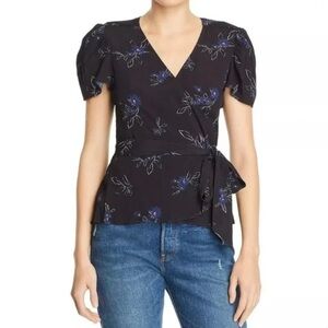 Parker Floral Wraparound Blouse